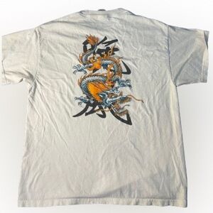 Y2K JNCO Styled Dragon T-Shirt Unisex Large